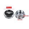 4 Stück 68mm Auto Radnabenkappen Abzeichen Auto Reifen Radkappe Zubehör für Ford Mustang Focus Fiesta Mondeo Kuga Ranger Shelby