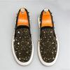 Scarpe Casual Piattaforma Rivetti Pelle Verniciata Stile Punk Rock Designer Lusso Nuove da Uomo Calzature da Passeggio Abbigliamento Hip-hop Mocassini Maschili