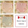 High-Waisted Women's Floral Print Cotton Underwear - Skin-Friendly, Tummy Control, Butt-Lifting, Antibacterial, Nude Feel Triangle Briefs.