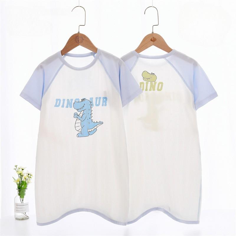 A Class Infant Sleeping Bag Short Sleeve Baby Romper Anti-kick Blanket Cartoon Toddler Homewear 1-3 Years Old 80cm