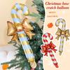 Christmas Candy Cane Balloon Large Inflatable Golden Bow Handheld Balloons Children Gifts Home New Year Party Decoration Supply