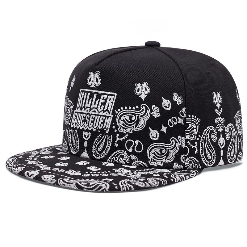 

2025 New West Coast Cashew Flower Flat Edge Hat Men s Street Dance Hip Hop Hat Women s Outdoor Leisure Sunshade Hat Baseball Hat чорний