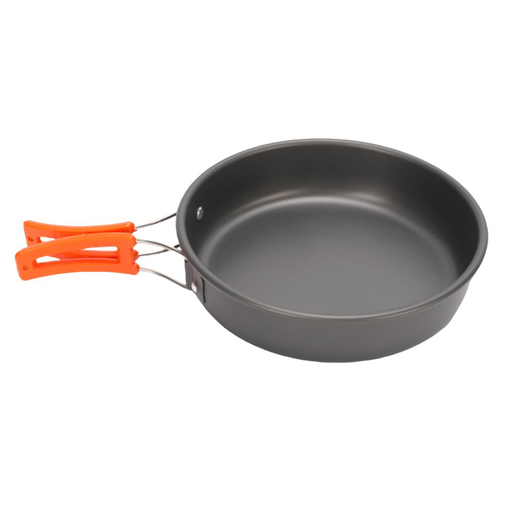 Outdoor Camping Cookware Set Portable Utensil Kit 4-Person Pan Kettle with Plate for Backpacking Hiking