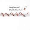 5M 2468red and black double core wire silicone rubber cable super soft 16/18/20/22/24/26/28AWG 2pin flexible led light connector