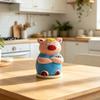 Toothpick Box with Dust-Proof Piggy Cover Large Capacity Hygienic Storage Container Moisture-Proof Cute Piglet Design Toothpick Holder