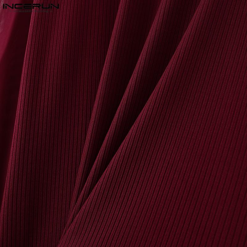 INCERUN Herren Rollkragenpullover aus Mesh mit Patchwork und langen Ärmeln, gestrickt, tailliert