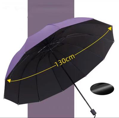Guarda-chuva de Dez Varetas de 130cm/51,18 Polegadas Impermeável À Prova de Vento Manual Guarda-chuvas Grandes Reforçados Proteção UV