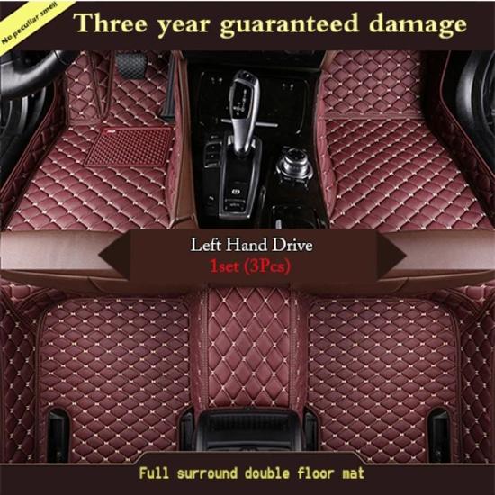 

Автомобильные коврики Автомобильный ковер Накладки для ног автомобиля Для BMW 3 Серии 2013-2017 годов Аксессуары Защитная накладка вино красного