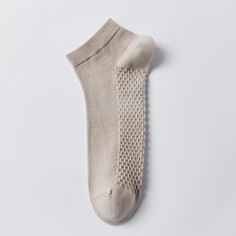 Men's Cotton Socks, Pure Cotton Men's Cotton Socks, Short Socks, Summer Short-tube Men's Socks, Antibacterial and Deodorizing, Mesh Sweat-absorbing