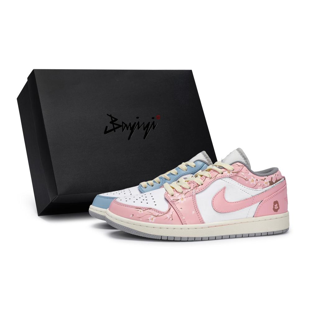 Jordan Air Jordan 1 Vintage Basketball Shoes Men's Low top White 553558-053(Team80-S-BOX)