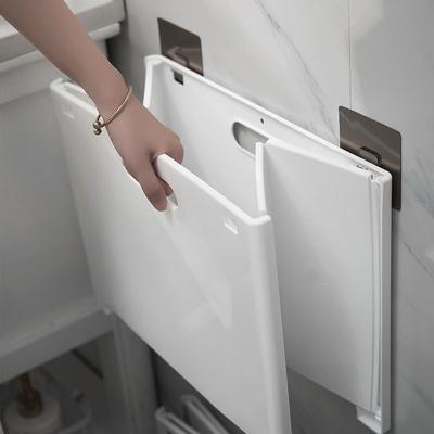 Banheiro japonês doméstico dobrável deuses roupas sujas cesta de armazenamento pendurado na parede caixa de armazenamento