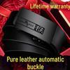 Paul Men's Genuine Leather Automatic Buckle Belt - Versatile Fashion for Business