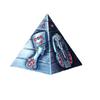 Salvadanaio in Metallo Elettrolucidato a Forma di Piramide Egizia Souvenir