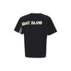 STONE ISLAND Letter Round Neck Fitted Short Sleeve T-Shirt Men Tops Black 80152RC86-V0029