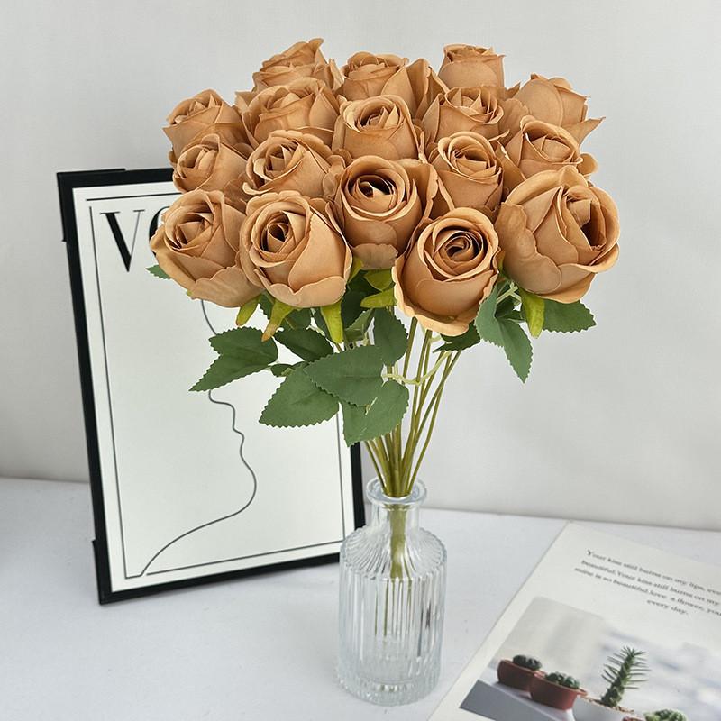 Elegant Flower Rose With Silk Texture For Wedding Photography Home Decor