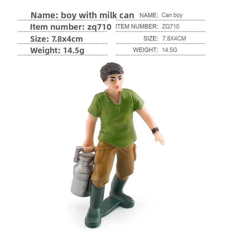 Simulated Diver Veterinarian Farmer Worker Postal Worker Toy Model Ornament For Collectors And Play