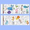 Children’s Graffiti Color Scroll: Large Drawing Paper & Storybook Canvas for Kindergarten