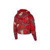 Nike Kettenmuster Allover-Print Hoodie Damen Hoodies Rot CJ6306-657