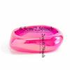 Irregular Geometric Colorful Resin Bangles Punk Hip Hop Chunky Bangles Laser Bracelets  Boho Style