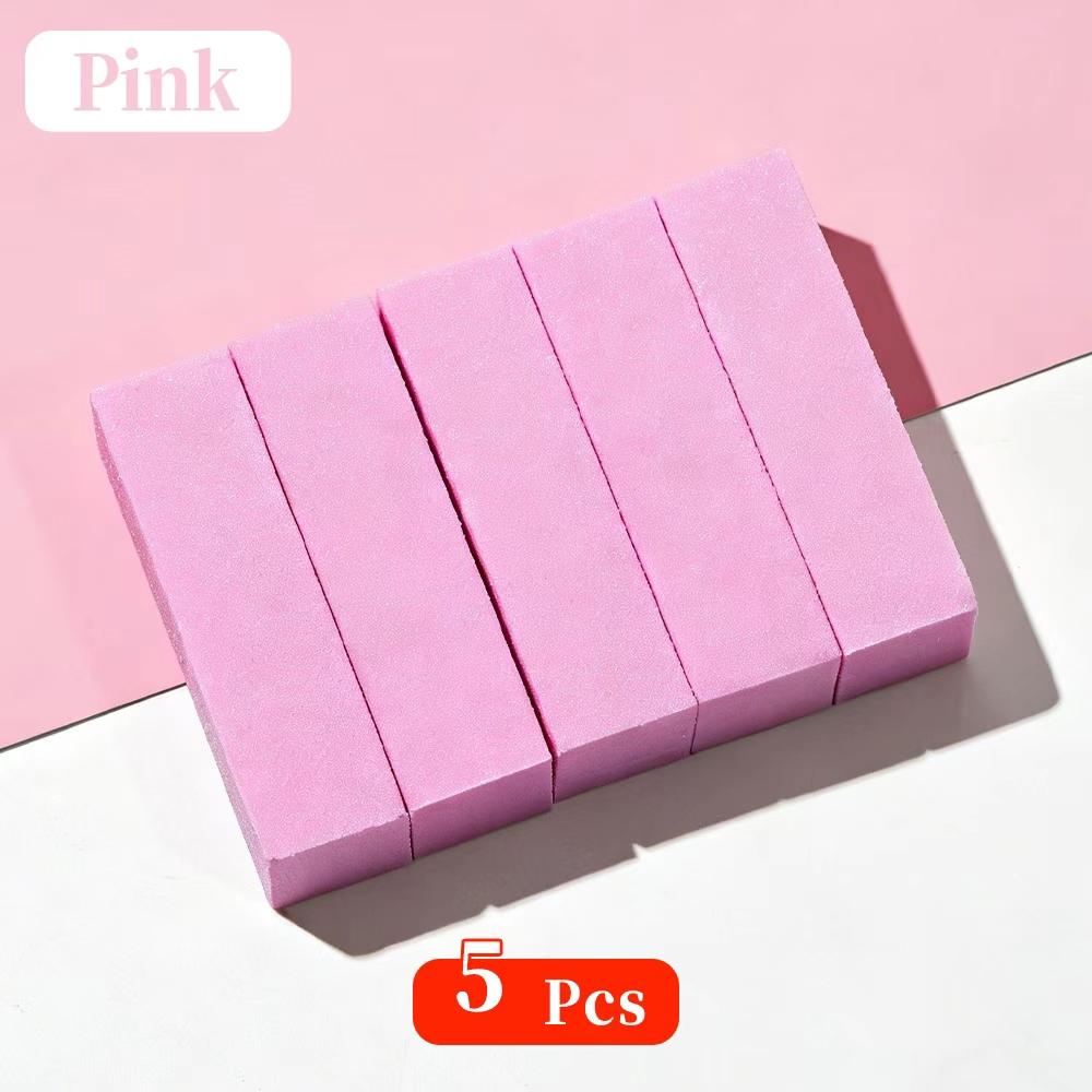 5/10Pcs Buffer Block Set Sponge Nail Files Manicure Pedicure Care Nail Art Buffing Sanding Polishing White Sponge Nail Tools