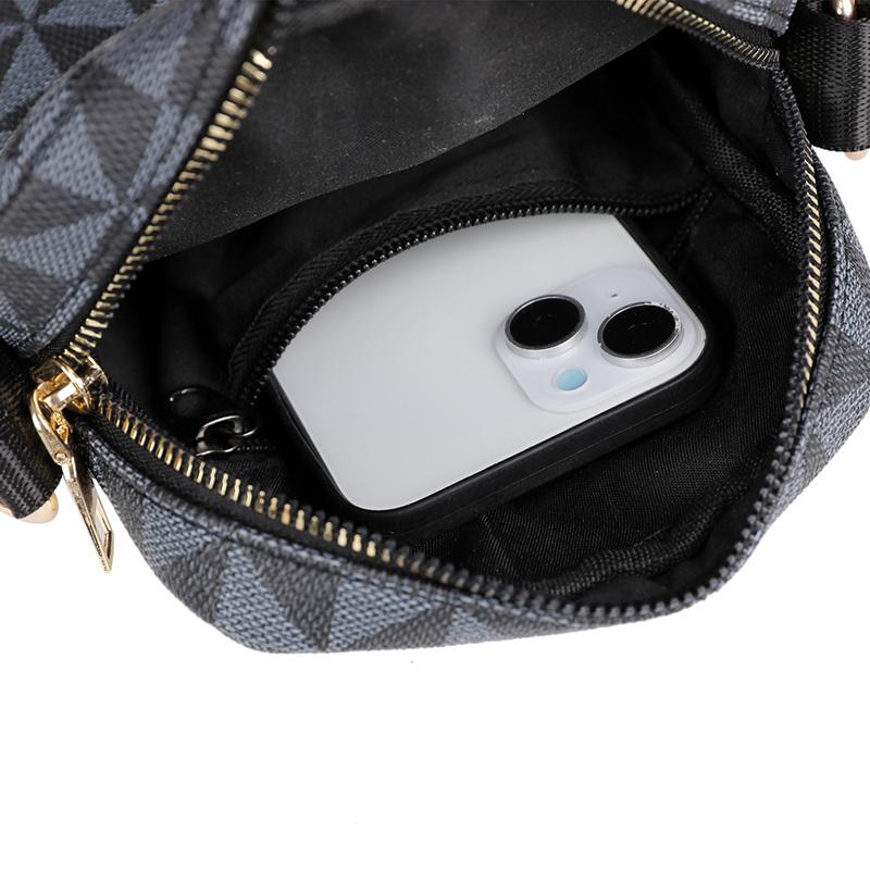 Mode Pringting Herren Kleine Umhängetasche PU Leder Kleine Messenger Crossbody Handytasche Für Herren Vintage Stil Herren Handtasche Tasche