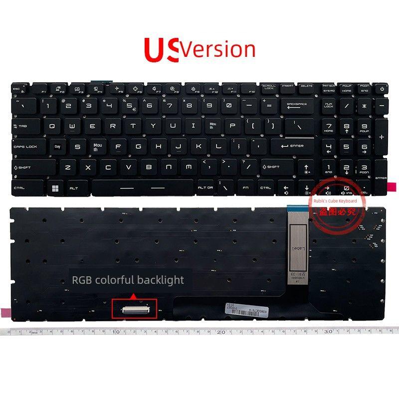 

Применимо к MSI Attack Ge76 Charging Tank 2 Pro Gp76 Samurai Gs76 Phantom 15 Swordsman Blade Клавиатура [New] (RGB colorful backlight)