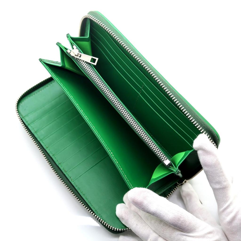 [Revetta] Stingray Leather Long Wallet, Round Zipper, 9 Colors Available, Stingray, Galuchat, Green, Genuine Leather, Large Capacity [129-9stw]