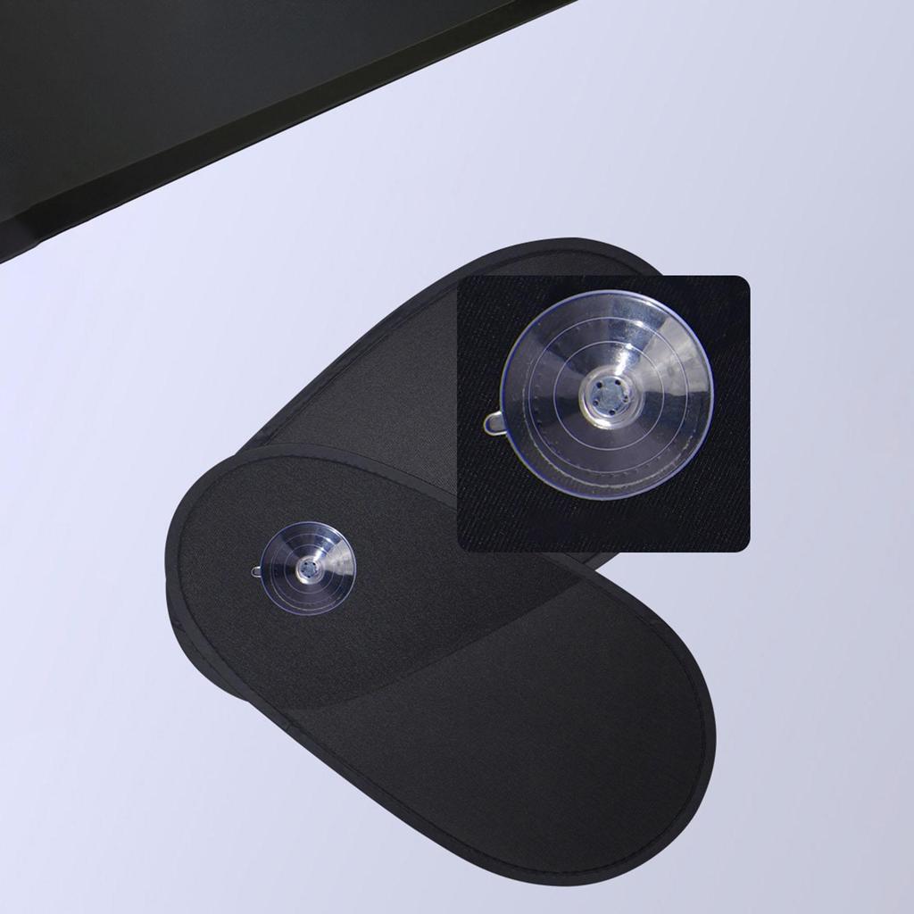 Car Side Sun Shade with Rotatable Design Foldable Strong Suction Removable Shield Side Automotive Window Sunshades