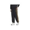Adidas Originals Colorblock Mid-Waist Tapered Knit Joggers Men Bottoms Black IX4210