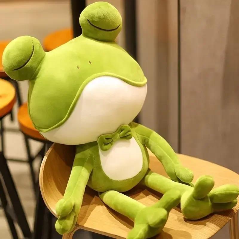 Soft Frog Plush Stuffed Animal Long-Leg Plush Frog Doll Cute Stuffed Frog Plushies Gift for Kids Plush Frog Decor Po Prop