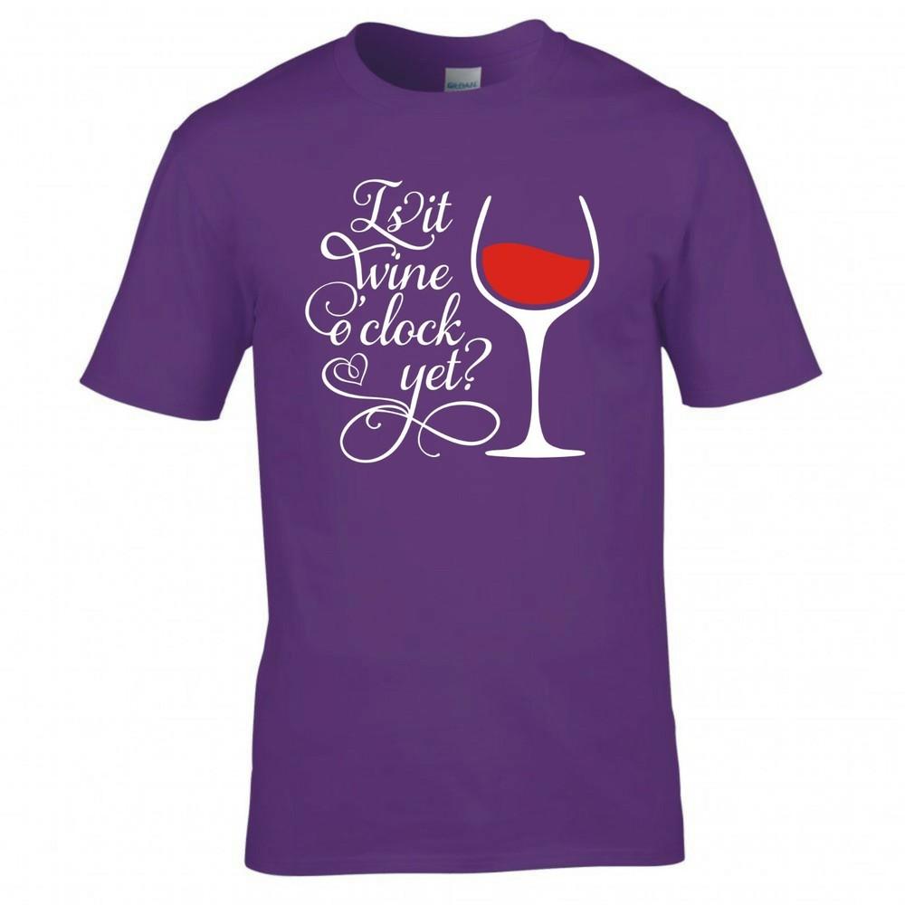 Funny Drinks Is It Wine O Clock Yet Tshirt