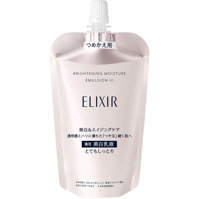 Elixir ELIXIR Brightening Emulsion WT 3 (Refill) 110ml (Quasi-drug) Milky Lotion New Elixir After Applying Lotion, Apply a Generou