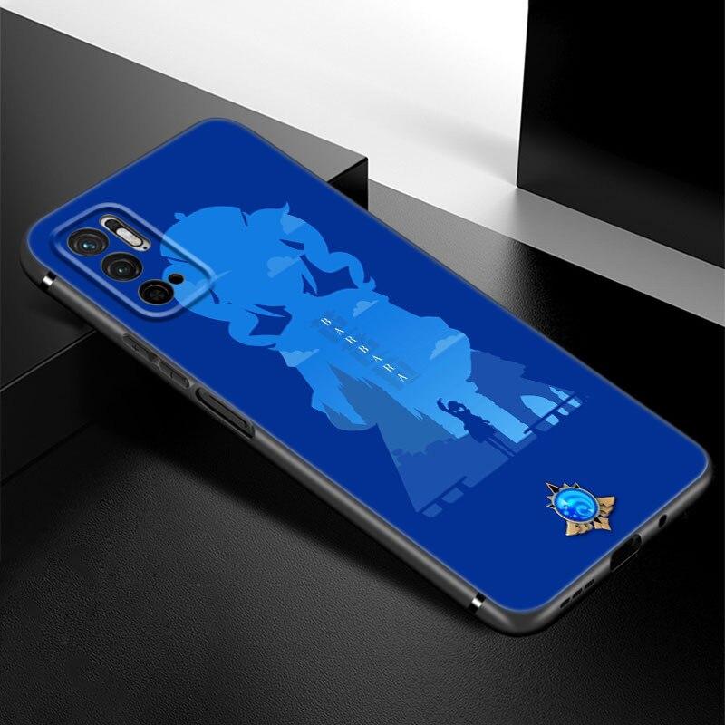 

Чехол для телефона Game Genshin Impact для Xiaomi Redmi Note 7 8 8T 9 9S 10 10S 10T 11 11S 4G 11E 11T Pro 5G, мягкий черный чехол из ТПУ Note 11 Pro China