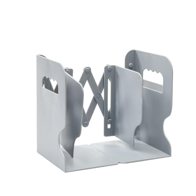 

Adjustable Retractable Book Holder Bookends with Pen Holder Students Desk Magazine File Organizer Office Stand Rack Save space