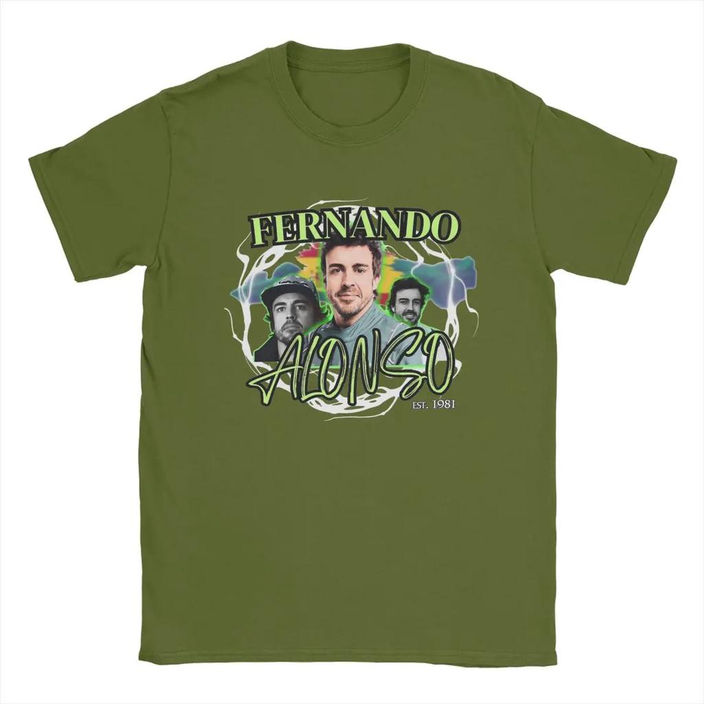 Arrival WoFernando Alonso Bootleg Shirt Accessories Motorcycle Race 100% Cotton T-shirt Clothes Funny Tee Shirt