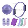 7 delar Pilates Essential Kit Yoga Träningskit Pilatesringar Set Magisk Cirkel för Hem och Resor