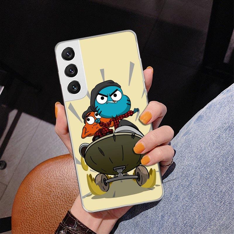 The Amazing World Gumball Phone Case For Samsung Galaxy S24 S25 Edge S26 Ultra S23 S22 S21 Plus S20 FE + Personalized Print Cove