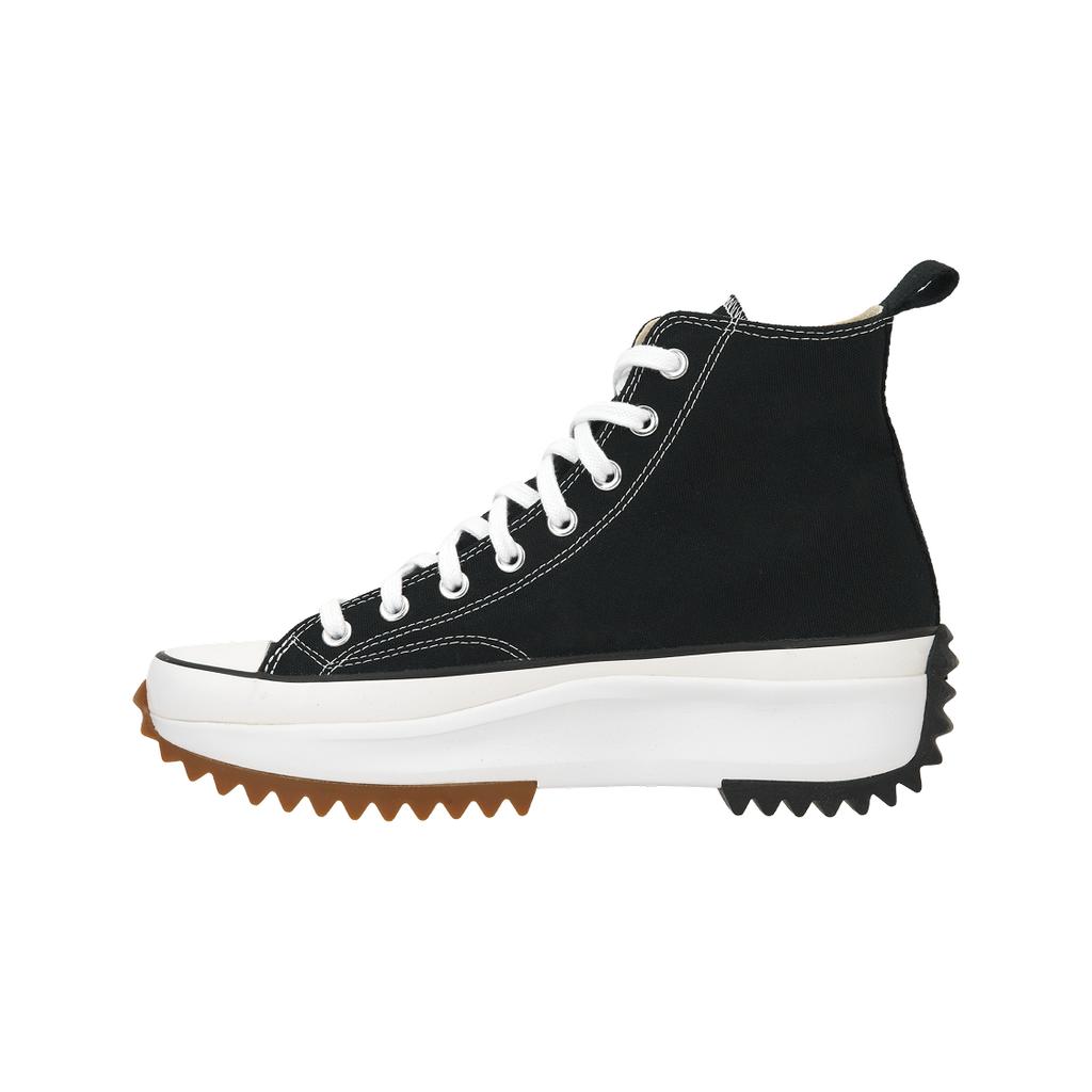 Converse Run Star Hi Schwarz Unisex Sneaker Weiß Gummi 166800C