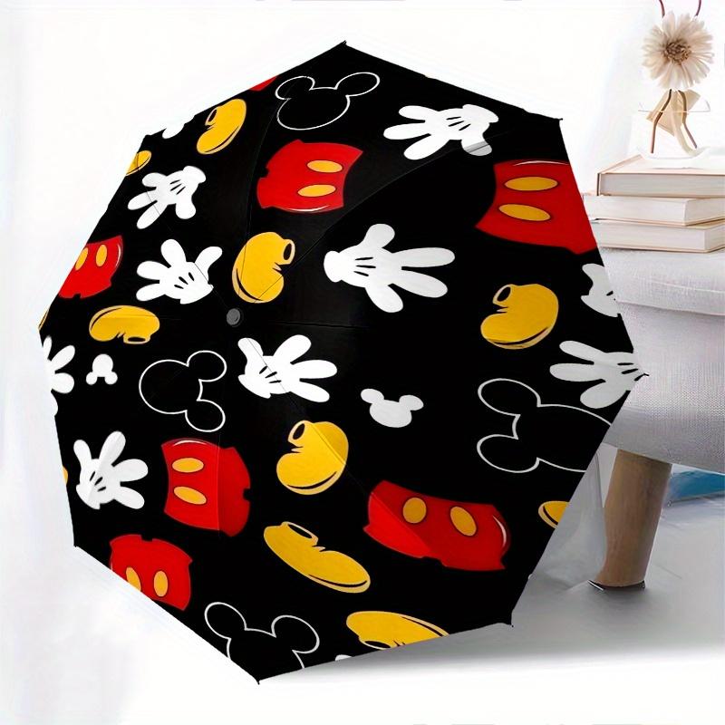 Disney Mickey Mouse Themed automatic opening and closing folding umbrella, portable - durable, 8-rib umbrella frame, very suitable for busin