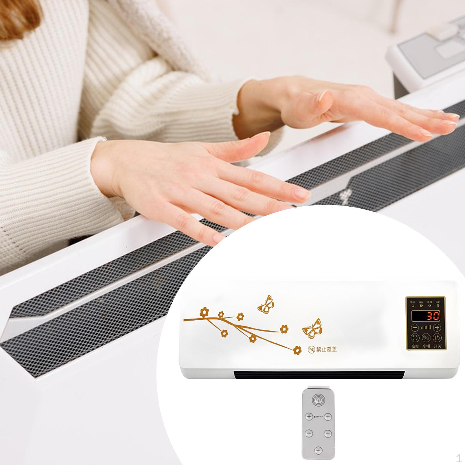 

Wall Heater Easy to Install 1800W Space for Bathroom Household Indoor flower Gold flower