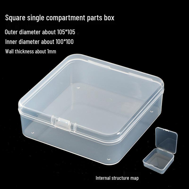 Clear Plastic Storage Box for Small Accessories and Jewelry