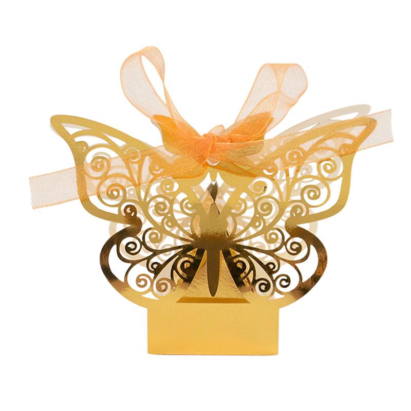 10/20pcs Butterfly Chocolate Candy Box Wedding Gifts for Guests Kids Birthday Party Decoration Supplies Baby Shower Gift Bags