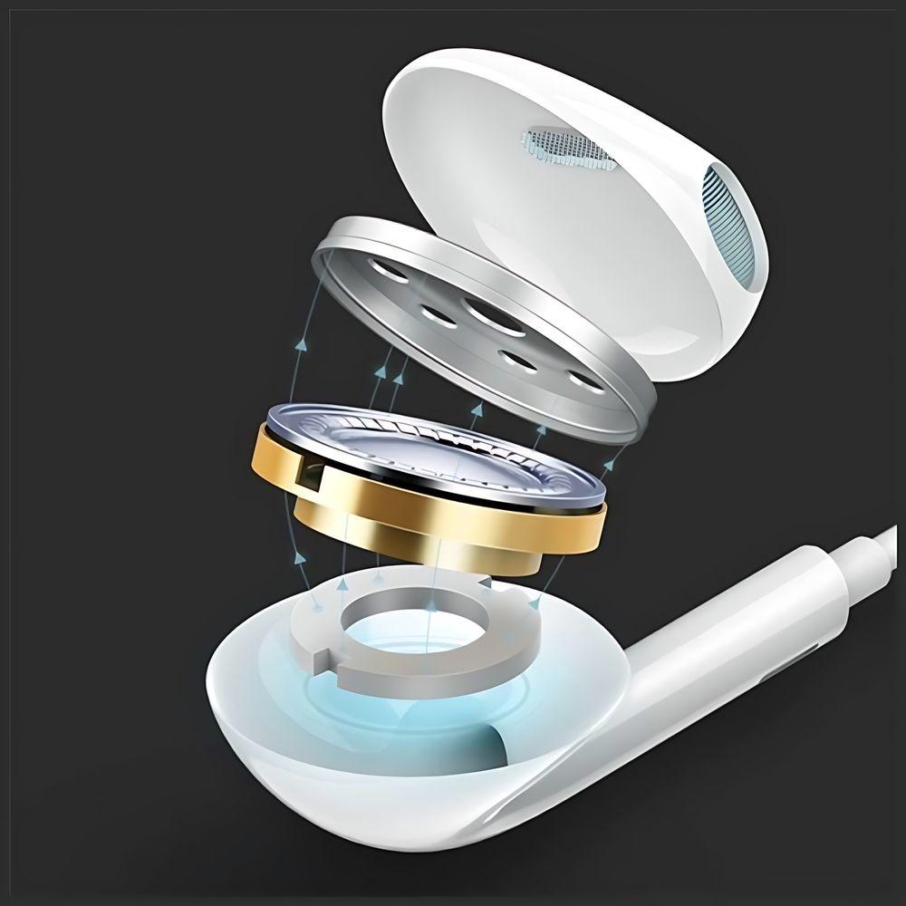 USAMS Stereo Headphones EP-24 Lightning iPhone 7/8/X/XS/XS Max/XR White/white HSEP2401