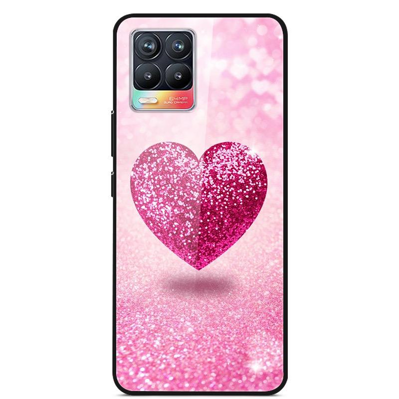 Glass Back Cover For Realme 8 Pro Case Tempered Glass Case For Realme 8 Pro 8i Realme 8 5G Phone Case Cover Realme8 5G Pro Funda