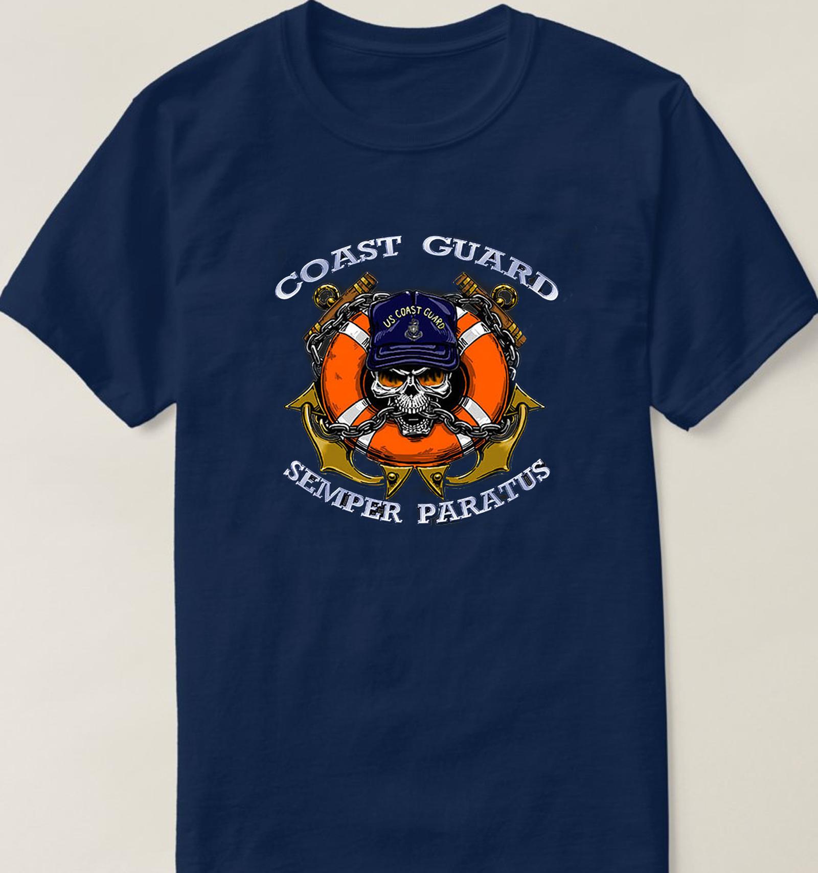 

USCG Semper Paratus US Coast Guard TShirt 100 Cotton ONeck Summer Short Sleeve Casual Mens Tshirt Size S3XL 4XL