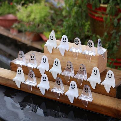 Set da 20 Pezzi Statuina Bambino Fantasma Carino Decorazione Creativa per Feste di Halloween Ornamento per il Bordo della Scrivania di Casa Decorazione Periferica per Computer