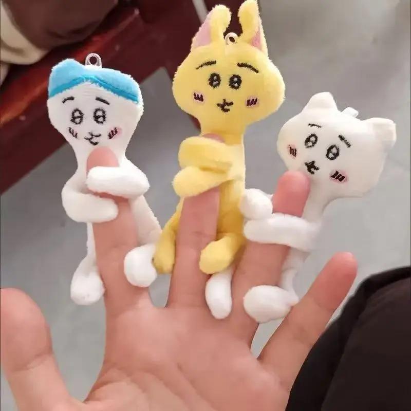 3 Stück Chikawa Plüschtier Anhänger Usaqi Lustiges Taschen-Hängeornament Falsche Lustige Serie Rucksack Schlüsselanhänger Plüschtier
