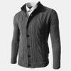 Men's Stand-up Collar Knitted Cardigan Sweater Top 2026