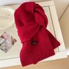 Unisex Wool Knit Scarf Soft Thick Warm Winter Students Daily Wear