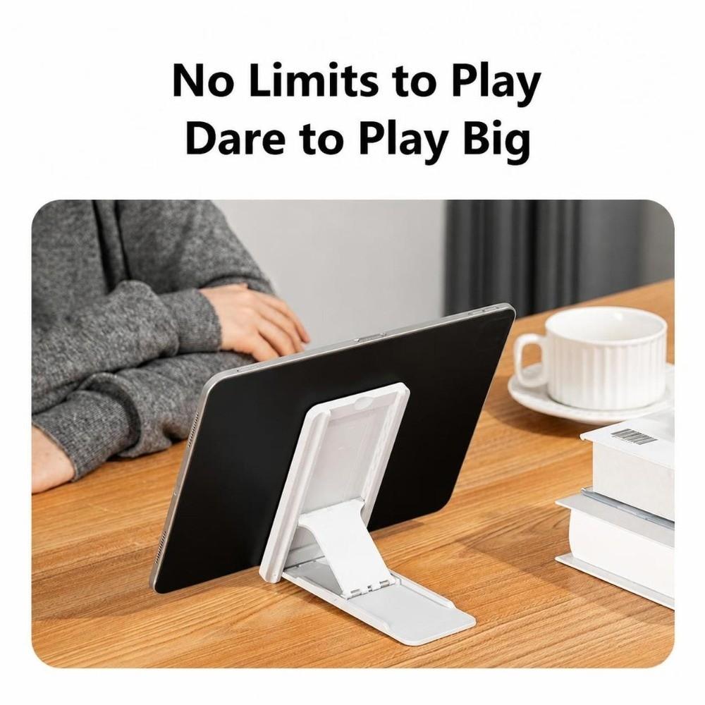 Adjustable Angle Tablet Stand Foldable Desktop Stand E-Reader Bracket for iPad/iPhone Other Devices
